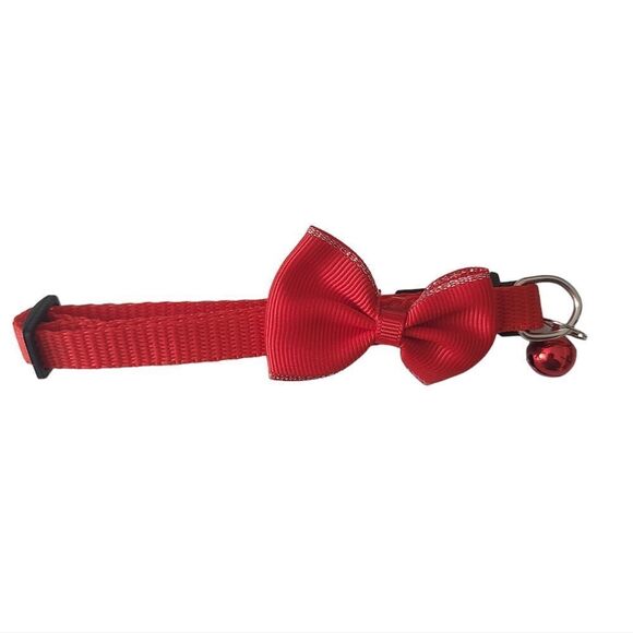 Breakaway Red Collar with Bow And Bell NEW‎ - Picture 3 of 6